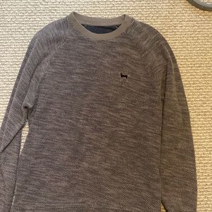 black dog grey sweater